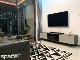 Phòng khách - Căn hộ Opal 2PN - Phong cách Modern + Industrial 