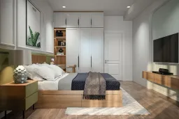 Phòng ngủ - Căn hộ Garden Court 1 Quận 7 - Phong cách Scandinavian + Modern 