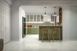Phòng bếp - Căn hộ Garden Court 1 Quận 7 - Phong cách Scandinavian + Modern 