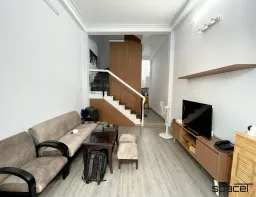 Phòng khách - Nhà phố 147m2 tại Quận 8 - Phong cách Modern 