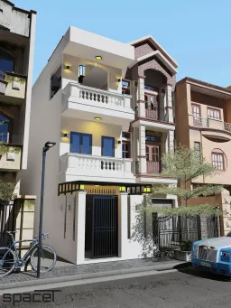 Mặt tiền - Nhà phố 147m2 Quận 8 - Phong cách Modern 