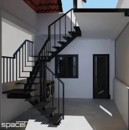 Sân thượng - Nhà phố 147m2 Quận 8 - Phong cách Modern 