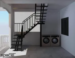 Sân thượng - Nhà phố 147m2 Quận 8 - Phong cách Modern 