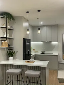 Phòng bếp - Căn hộ Vinhomes Grand Park Quận 9 - Phong cách Modern 