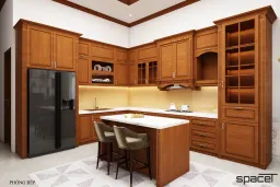 Phòng bếp - Nhà phố Vĩnh Cửu Đồng Nai - Phong cách Modern 