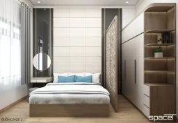 Phòng ngủ - Nhà phố Vĩnh Cửu Đồng Nai - Phong cách Modern 
