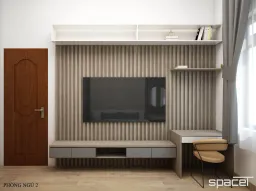 Phòng ngủ - Nhà phố Vĩnh Cửu Đồng Nai - Phong cách Modern 