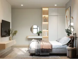 Phòng ngủ - Căn hộ Charm Plaza Bình Dương - Phong cách Modern 