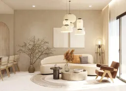 Phòng khách - Căn hộ Charm Plaza Bình Dương - Phong cách Modern 