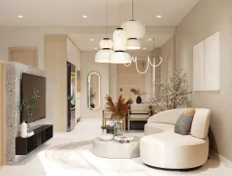 Phòng khách - Căn hộ Charm Plaza Bình Dương - Phong cách Modern 