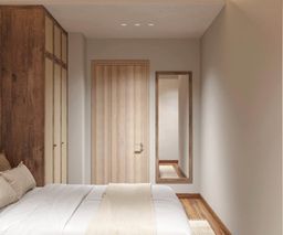Phòng ngủ - Căn hộ Akari City - Phong cách Wabi Sabi 