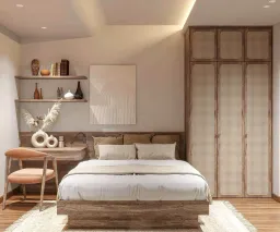 Phòng ngủ - Căn hộ Akari City - Phong cách Wabi Sabi 