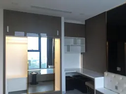 Phòng ngủ - Căn hộ Lux 6 (Vinhomes Ba Son) - Phong cách Modern 