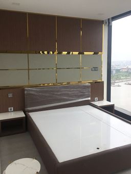 Phòng ngủ - Căn hộ Lux 6 (Vinhomes Ba Son) - Phong cách Modern 