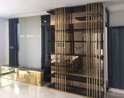 Phòng khách - Căn hộ Lux 6 (Vinhomes Ba Son) - Phong cách Modern 