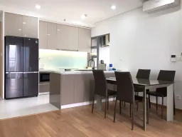 Phòng bếp, Phòng ăn - Căn hộ Palm Heights Quận 2 - Phong cách Modern 
