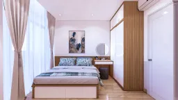 Phòng ngủ - Căn hộ Diamond Quận 8 - Phong cách Scandinavian 