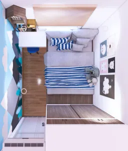 Phòng cho bé - Căn hộ Diamond Q.8 - Phong cách Modern 