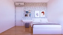 Phòng ngủ - Căn hộ Diamond Q.8 - Phong cách Modern 