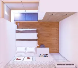 Phòng ngủ - Căn hộ Diamond Q.8 - Phong cách Modern 
