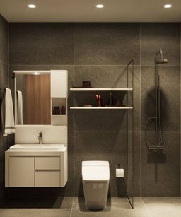 Phòng tắm - Căn hộ Diamond Quận 8 85m2 - Phong cách Modern 