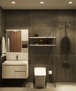 Phòng tắm - Căn hộ Diamond Quận 8 85m2 - Phong cách Modern 
