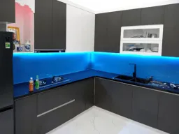 Phòng bếp - Nhà phố tại Tây Ninh - Phong cách Modern 
