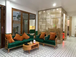 Phòng khách - Nhà phố An Giang - Phong cách Indochine 