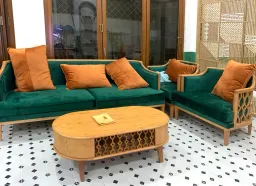 Phòng khách - Nhà phố An Giang - Phong cách Indochine 