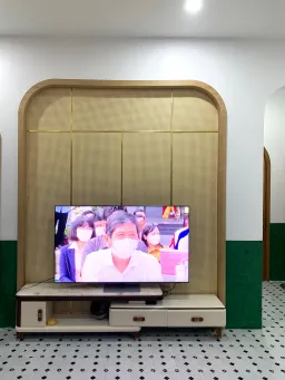 Phòng khách - Nhà phố An Giang - Phong cách Indochine 