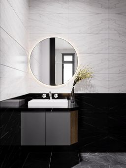 Phòng tắm - Nhà phố Bình Dương 75m2 - Phong cách Modern 