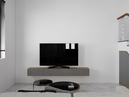 Phòng khách - Nhà phố Bình Dương 75m2 - Phong cách Modern 