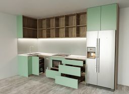 Phòng bếp - Nhà phố Biên Hoà (Bếp và Tủ áo) - Phong cách Modern 