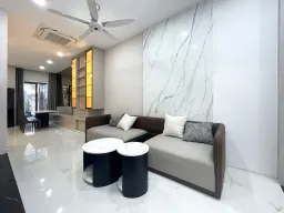 Phòng khách - Nhà phố Biên Hòa 44m2 - Phong cách Modern 