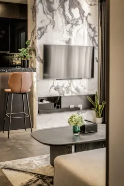 Phòng khách - Cải tạo Căn hộ Vinhomes Central Park - Phong cách Modern 