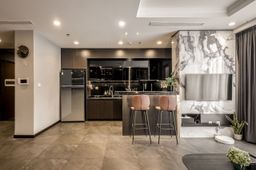 Phòng bếp - Cải tạo Căn hộ Vinhomes Central Park - Phong cách Modern 