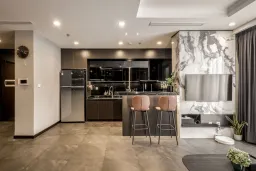 Phòng bếp - Cải tạo Căn hộ Vinhomes Central Park - Phong cách Modern 
