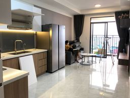 Phòng khách, Phòng bếp - Căn hộ Asiana Quận 6 - Phong cách Modern 