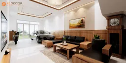 Phòng khách - Cải tạo Nhà phố Biên Hòa Đồng Nai - Phong cách Modern 