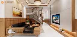 Phòng khách - Cải tạo Nhà phố Biên Hòa Đồng Nai - Phong cách Modern 