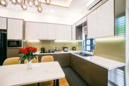 Phòng bếp, Phòng ăn - Nhà phố Biên Hòa Đồng Nai - Phong cách Modern 