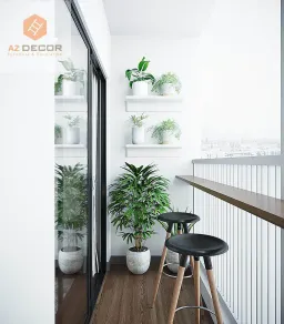 Lô gia - Căn hộ Carillon Quận Tân Phú - Phong cách Modern 