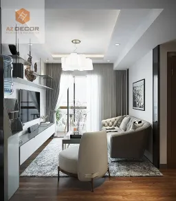 Phòng khách - Căn hộ Carillon Quận Tân Phú - Phong cách Modern 
