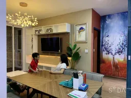 Phòng ăn - Căn hộ Tecco Thủ Đức - Phong cách Color Block 