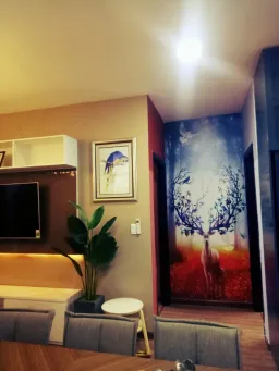 Phòng khách - Căn hộ Tecco Thủ Đức - Phong cách Color Block 