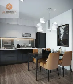 Phòng bếp, Phòng ăn - Căn hộ Richstar Quận Tân Phú - Phong cách Modern 