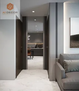 Phòng khách, Phòng bếp - Căn hộ Richstar Quận Tân Phú - Phong cách Modern 
