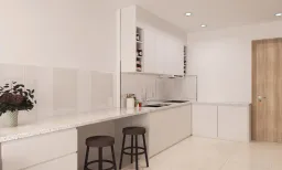 Phòng bếp, Phòng ăn - Căn hộ Vinhomes Grand Park Quận 9 - Phong cách Scandinavian 