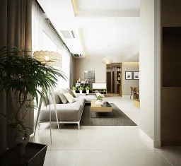 Phòng khách - Căn hộ Star Hill Quận 7 - Phong cách Modern 