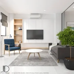 Phòng khách - Căn hộ Đảo Kim Cương Quận 2 - Phong cách Modern 